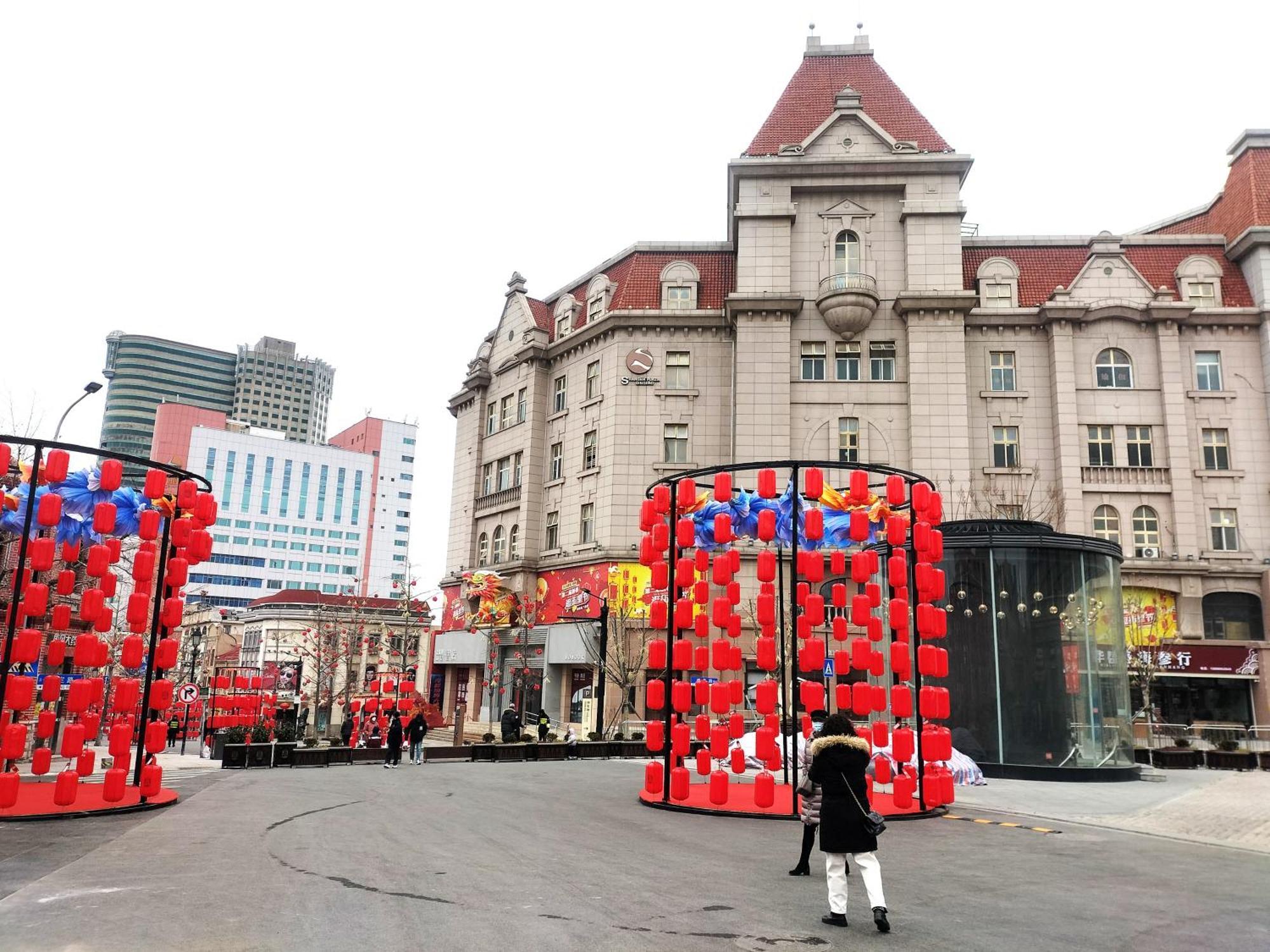 Hua Qi Kaiserdom Hotel Zhongshan Road St Michael'S Cathedral And Zhanqiao Pier Qingdao Exterior foto